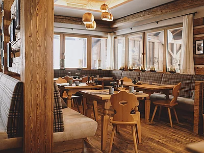 Aufnahmen im Restaurant, Familie Resch im Winter 2023 © Stefanie Oberhauser