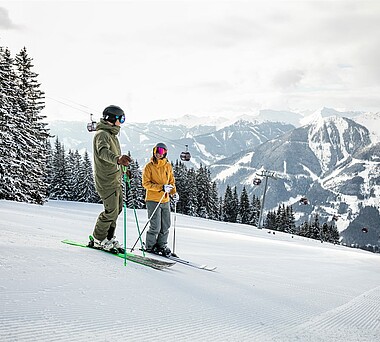 Skifahren in Saalbach 