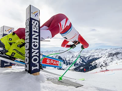 SAALBACH,AUSTRIA,03.MAR.21 - ALPINE SKIING - FIS World Cup, downhill, training, men. Image shows Max Franz (AUT). Photo: GEPA pictures/ Harald Steiner