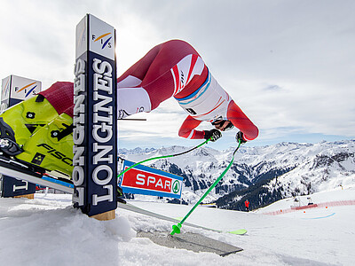 SAALBACH,AUSTRIA,03.MAR.21 - ALPINE SKIING - FIS World Cup, downhill, training, men. Image shows Max Franz (AUT). Photo: GEPA pictures/ Harald Steiner