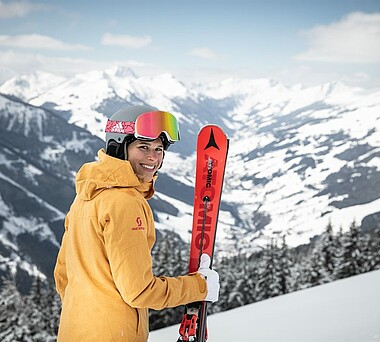 Skifahren in Saalbach 